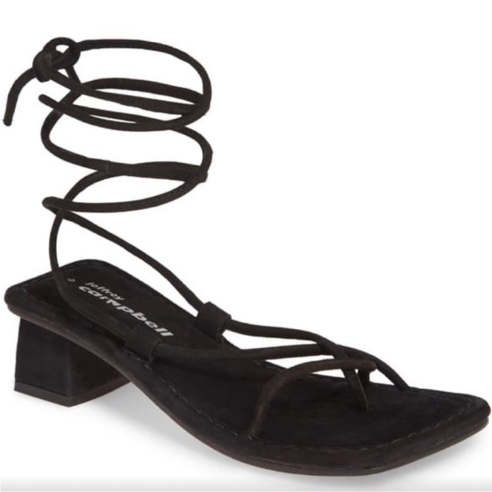 Jeffrey Campbell Black Wrap Sandals
